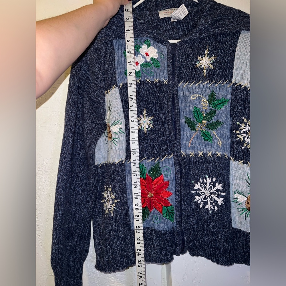 Vintage Winter Patchwork Zip-Up - image 7